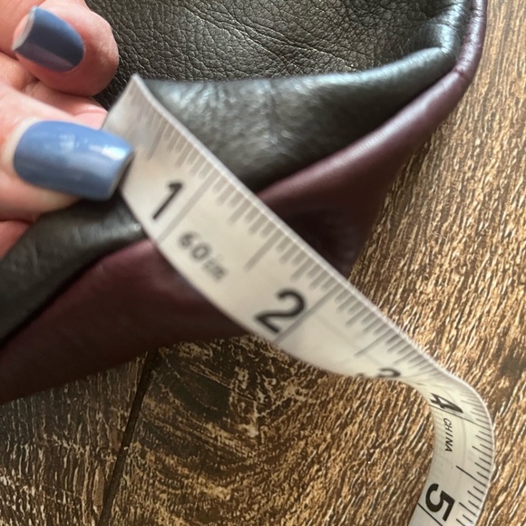 NWOT AWL SNAP color blocked soft pebbled leather boho crossbody/handbag - Picture 10 of 15